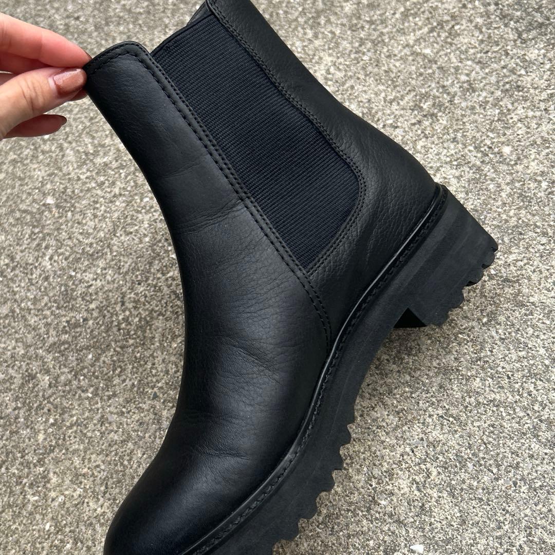 ※【Miyuki88 ※DIANA】サイドゴアブーツ ブラック 24センチ