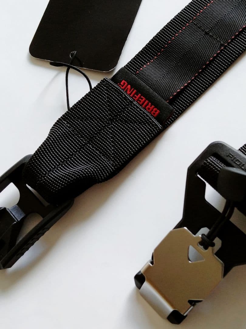 新品タグ付き 日本製 BRIEFING ナイロンベルト FIDLOCK 黒 L
