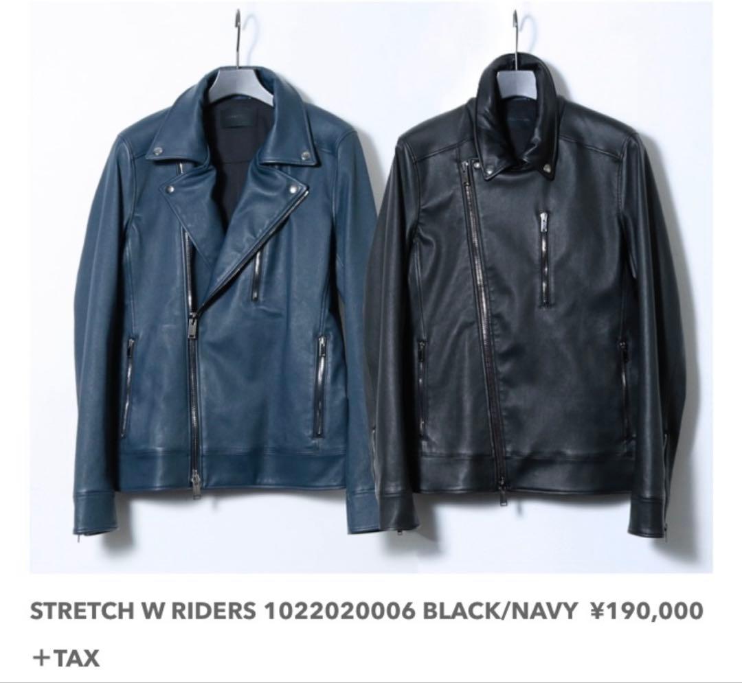 ジュンハシモト　レザーライダースジャケット　ダブルライダース