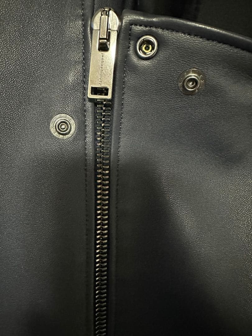 ジュンハシモト　レザーライダースジャケット　ダブルライダース