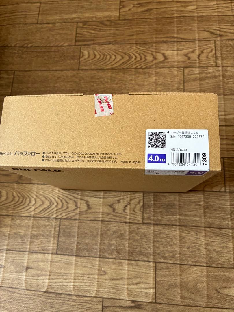 BUFFALO外付けハードディスク4TB HD-AD4U3