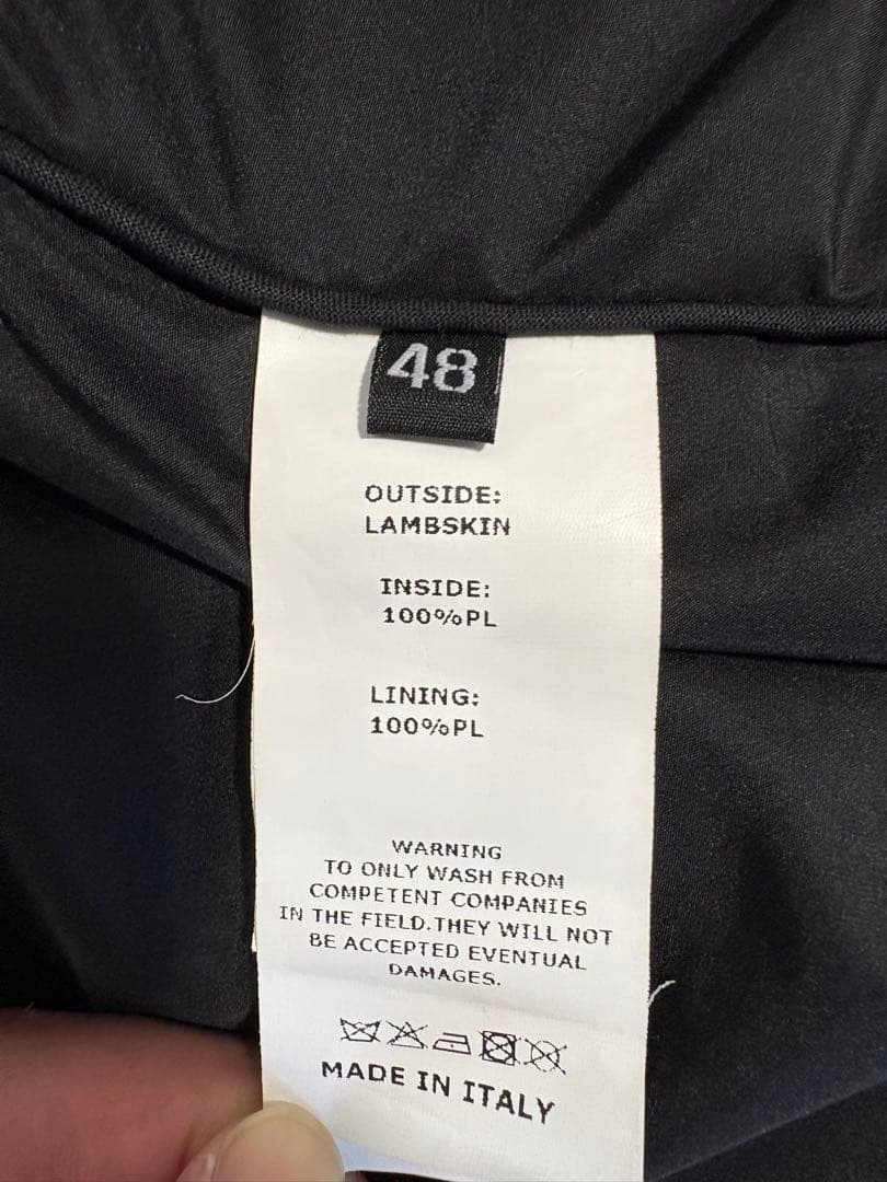 EMMETI エンメティANDREAアンドレア シングルライダース ラムレザー