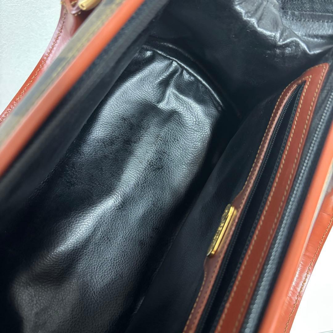 【FENDI】ペカン柄 ミニボストンバッグ　ヴィンテージ 保存袋付