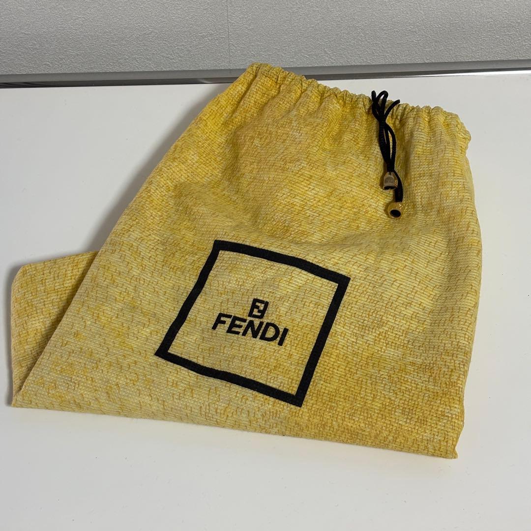 【FENDI】ペカン柄 ミニボストンバッグ　ヴィンテージ 保存袋付