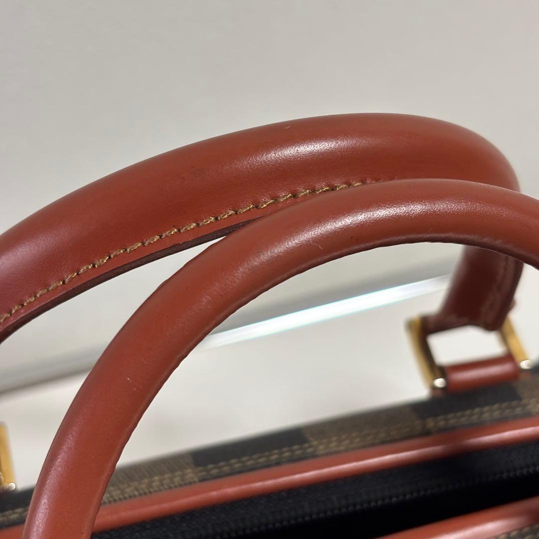 【FENDI】ペカン柄 ミニボストンバッグ　ヴィンテージ 保存袋付