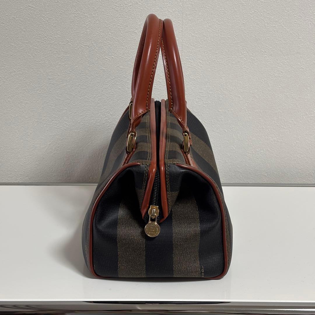 【FENDI】ペカン柄 ミニボストンバッグ　ヴィンテージ 保存袋付
