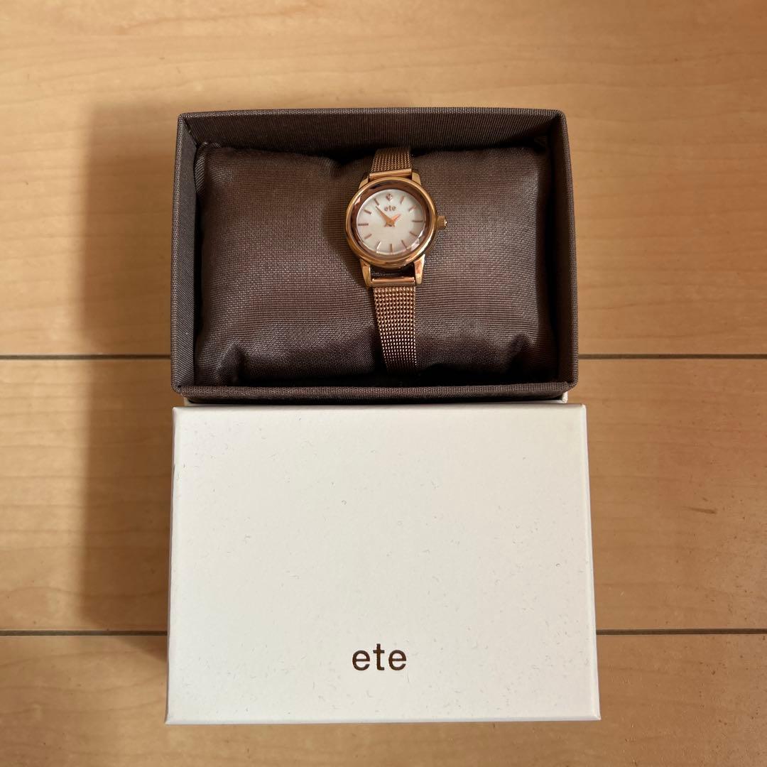 ete ソーラーウォッチ メッシュベルト 新品未使用