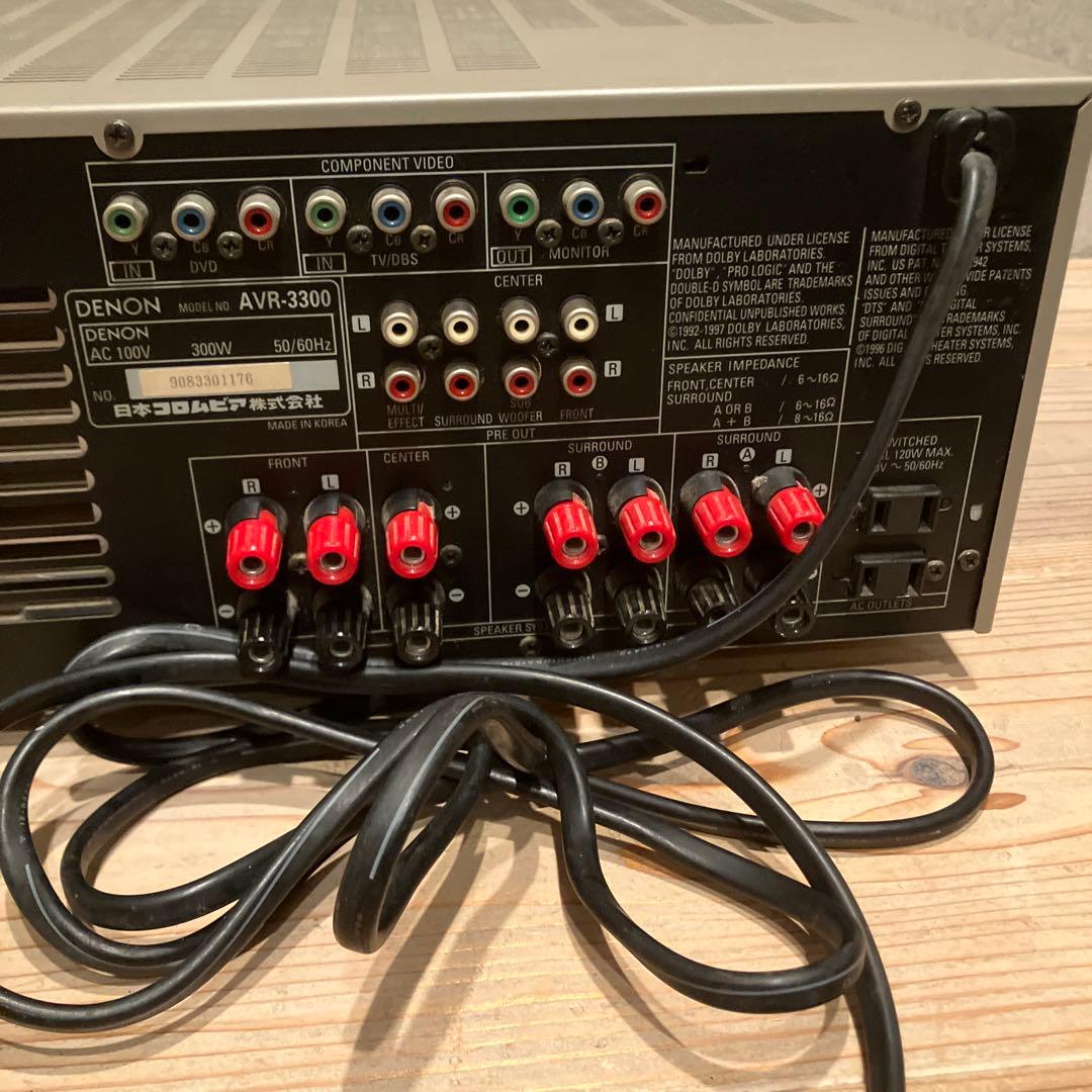 DENON デノン AVサラウンドレシー　AVR-3300通電確認済み ジャンク