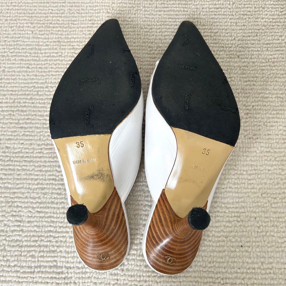 CHANEL シャネル パンプス ミュール ココマーク 22cm