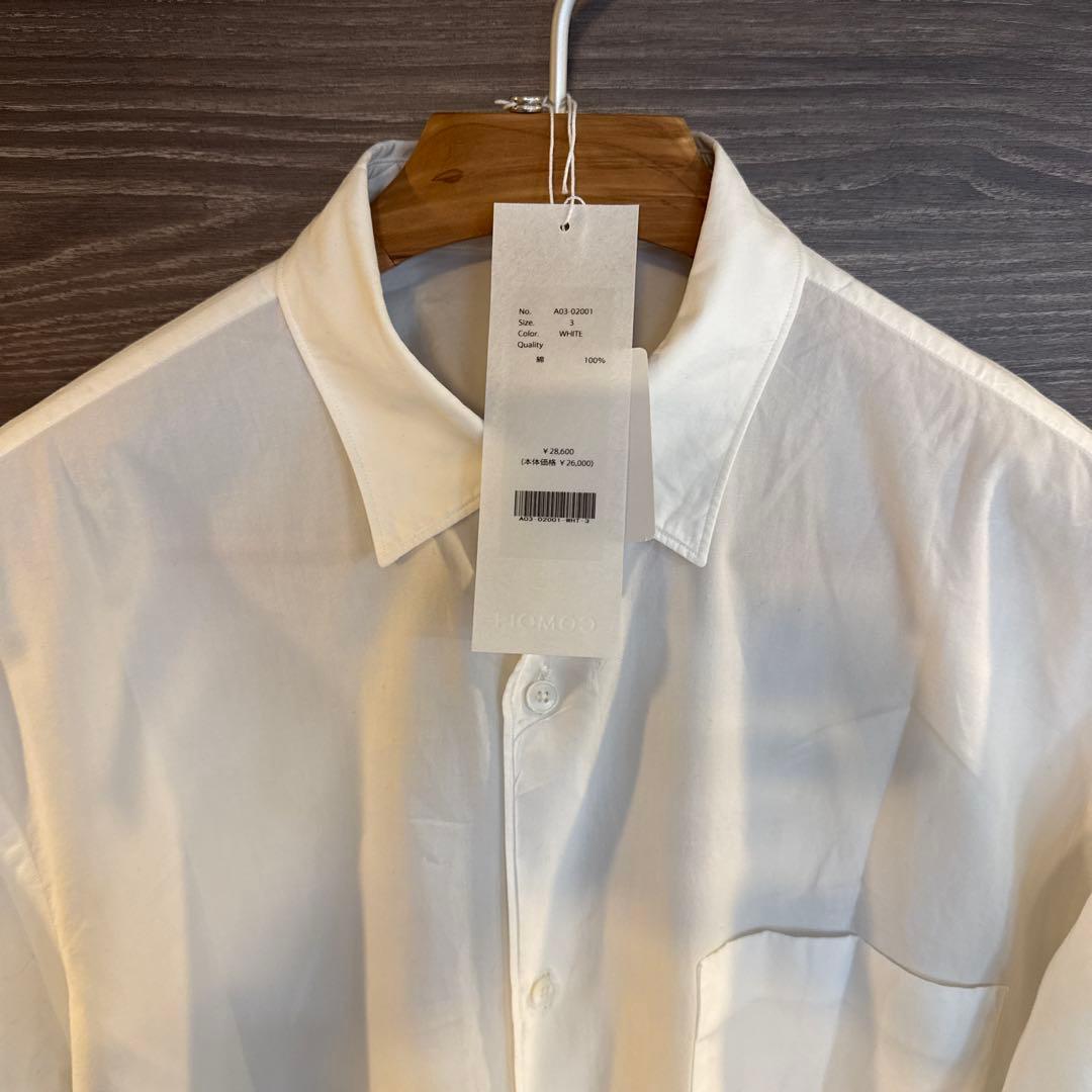 2024AW COMOLI コモリシャツ 白 サイズ3