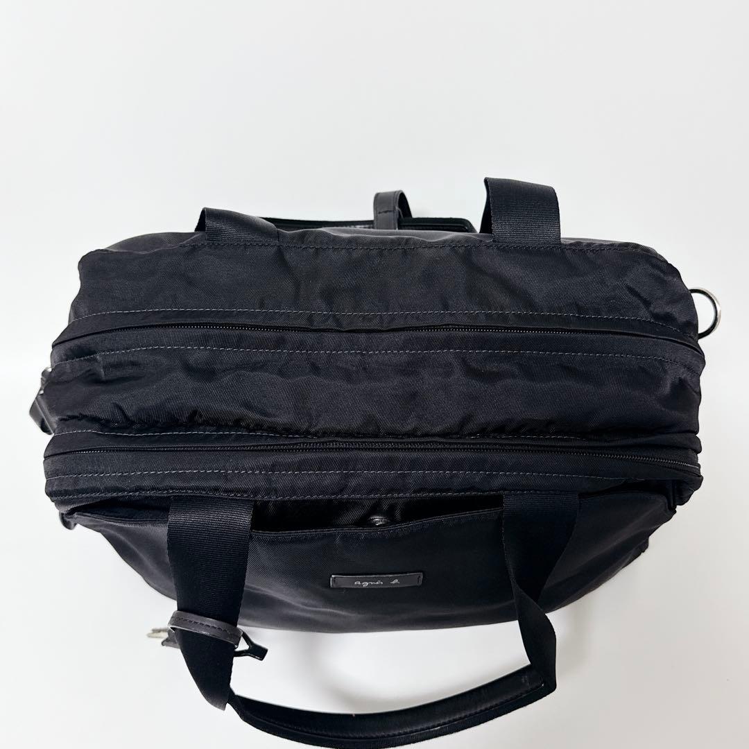 【24時間以内発送】アニエスべー ボヤージュ ナイロン ボストンバッグ ブラック