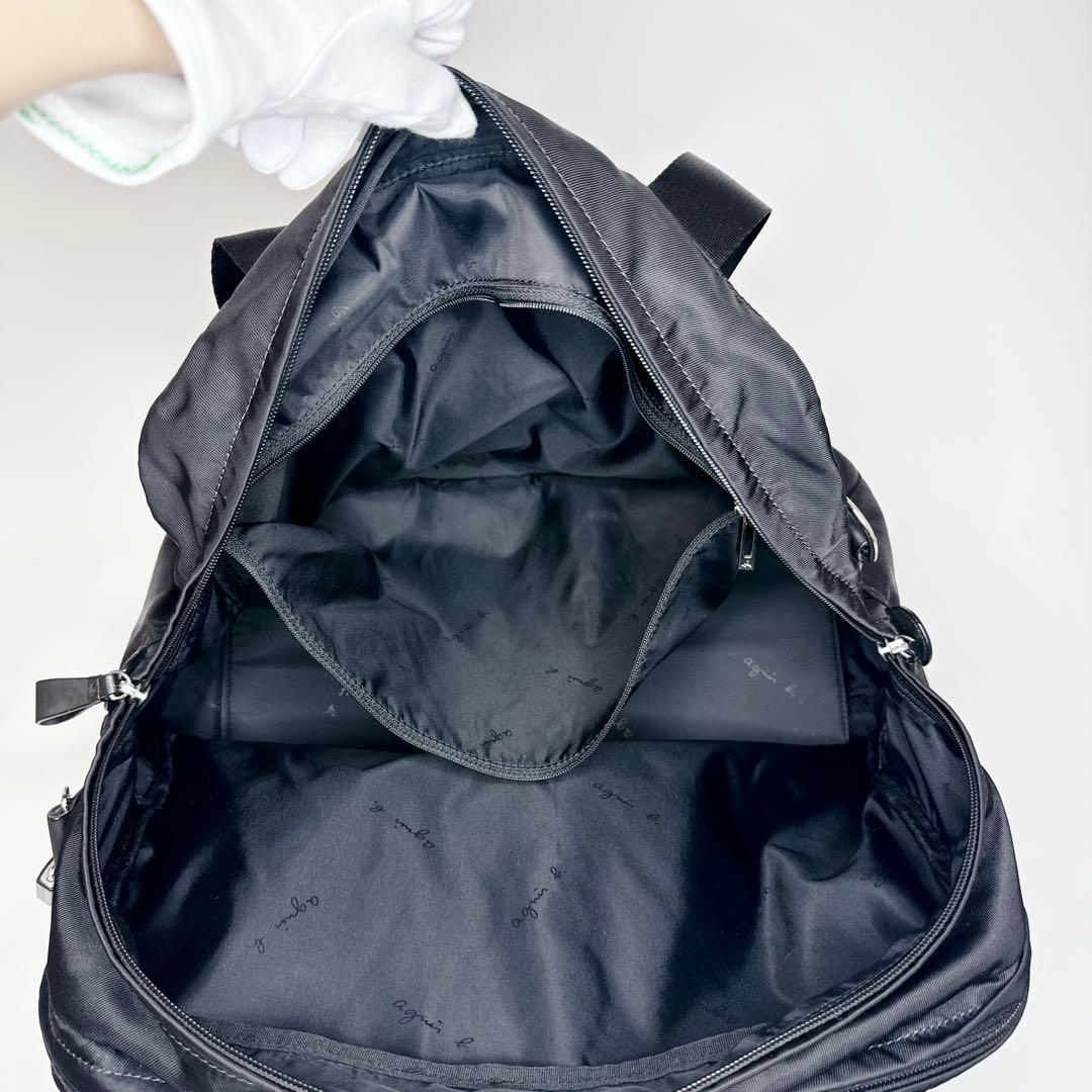 【24時間以内発送】アニエスべー ボヤージュ ナイロン ボストンバッグ ブラック