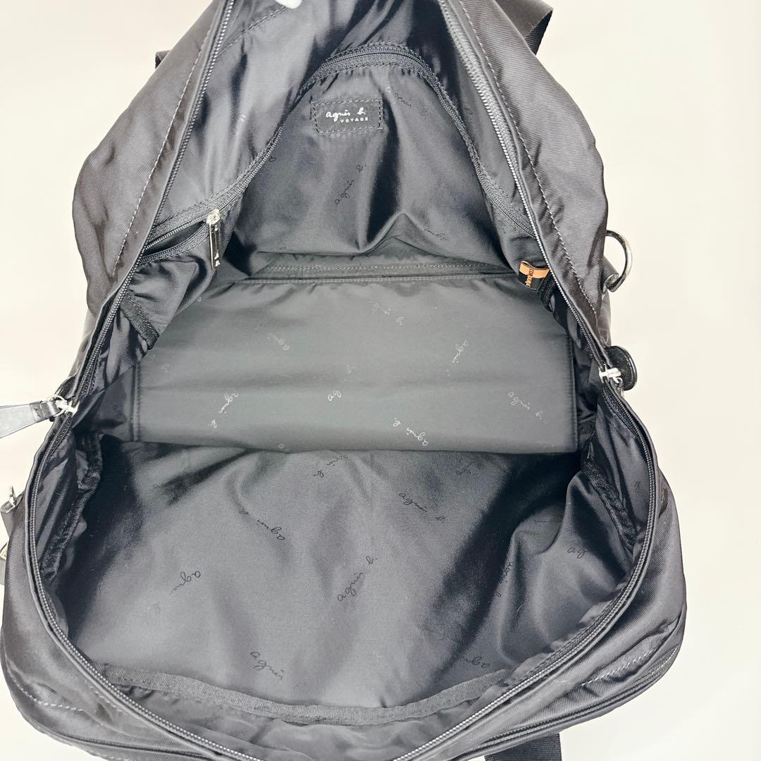 【24時間以内発送】アニエスべー ボヤージュ ナイロン ボストンバッグ ブラック