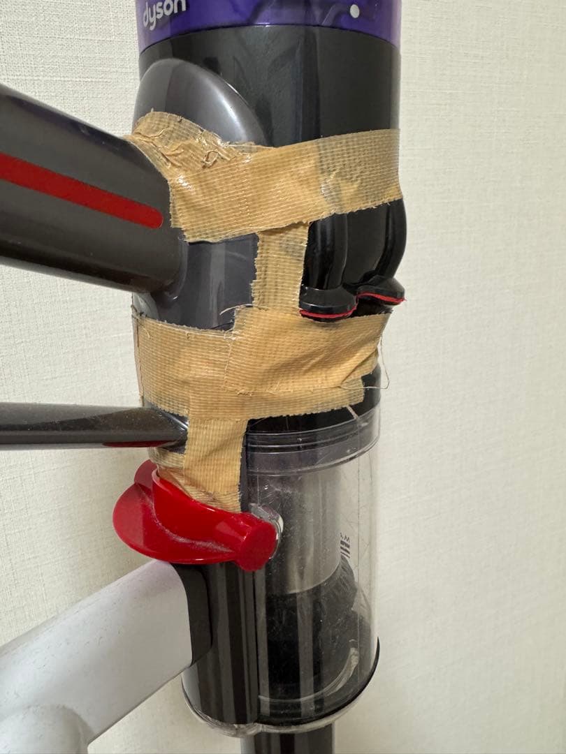 Dyson 掃除機 ブラック パープル SV21 純正スタンド付き ジャンク品