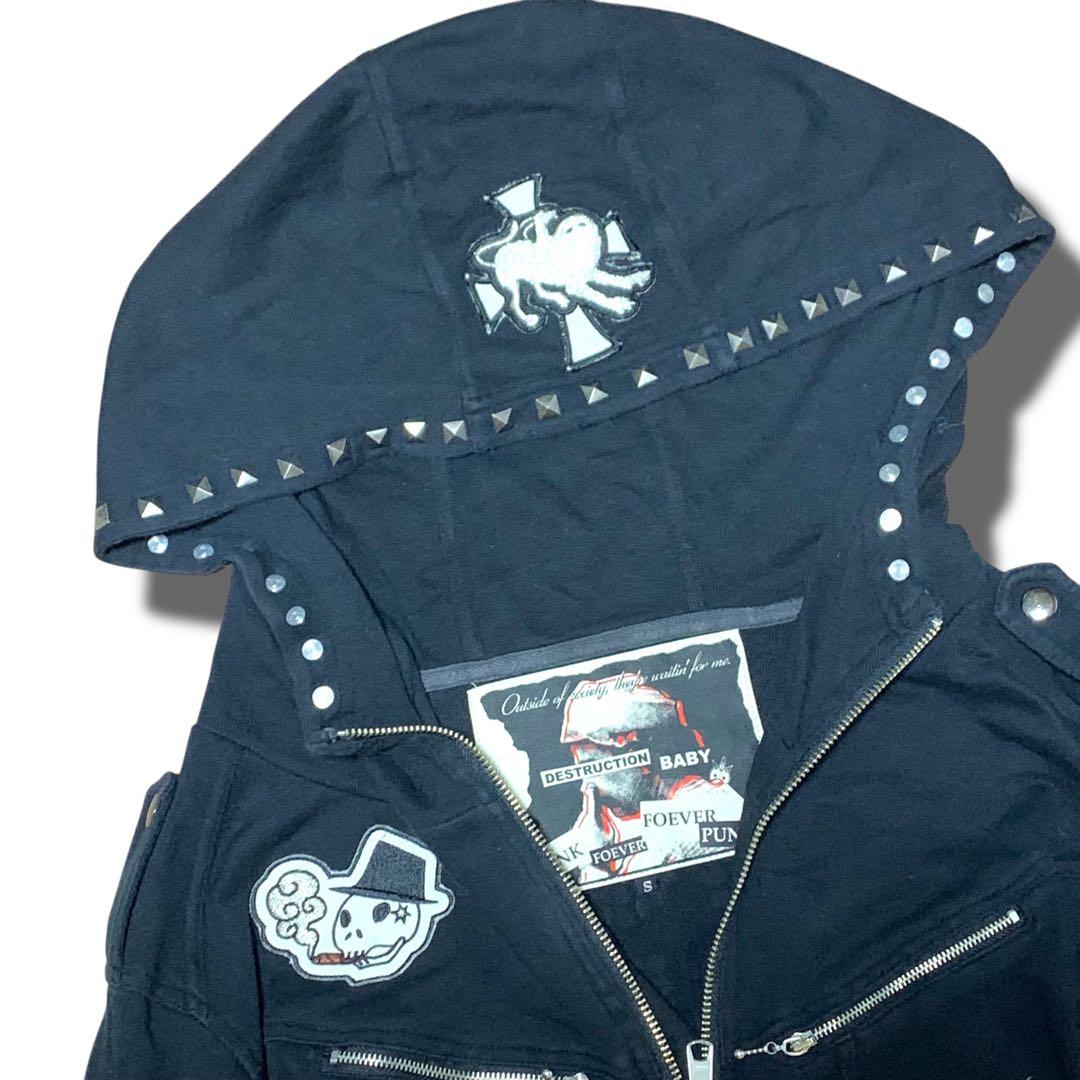 手越着用　PPFM つなぎ　オールインワン　スウェット　黒　y2k グランジ