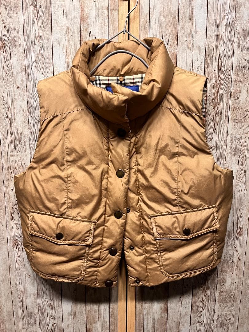 BURBERRY BLUE LABEL リアルファー(ラクーン) ダウンベスト
