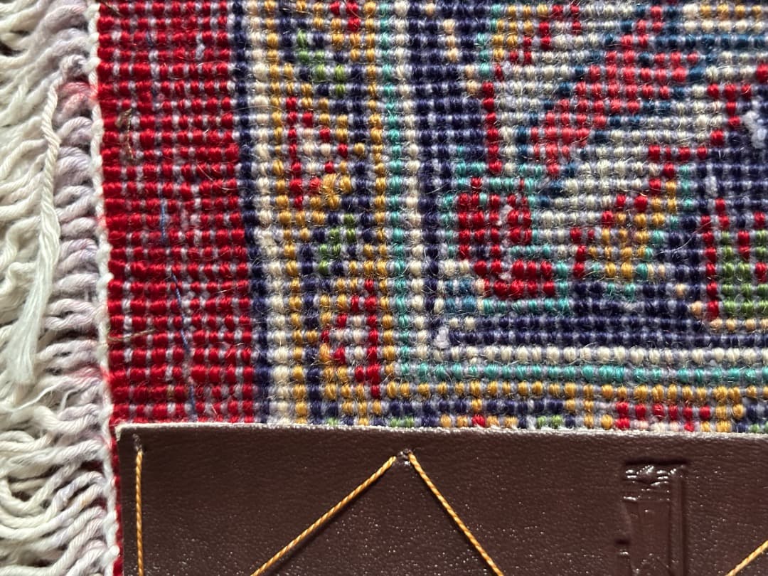 ペルシャ絨毯　ヴィンテージ　ハンドメイド　手織り　ウール　カシャーン　お買い得