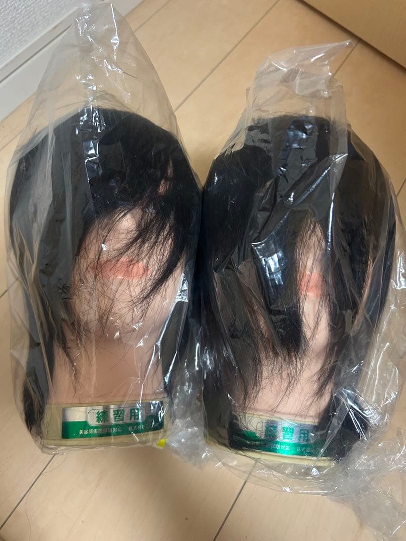 美容師国家試験　練習用➕試験用カットウィッグ 5個セット