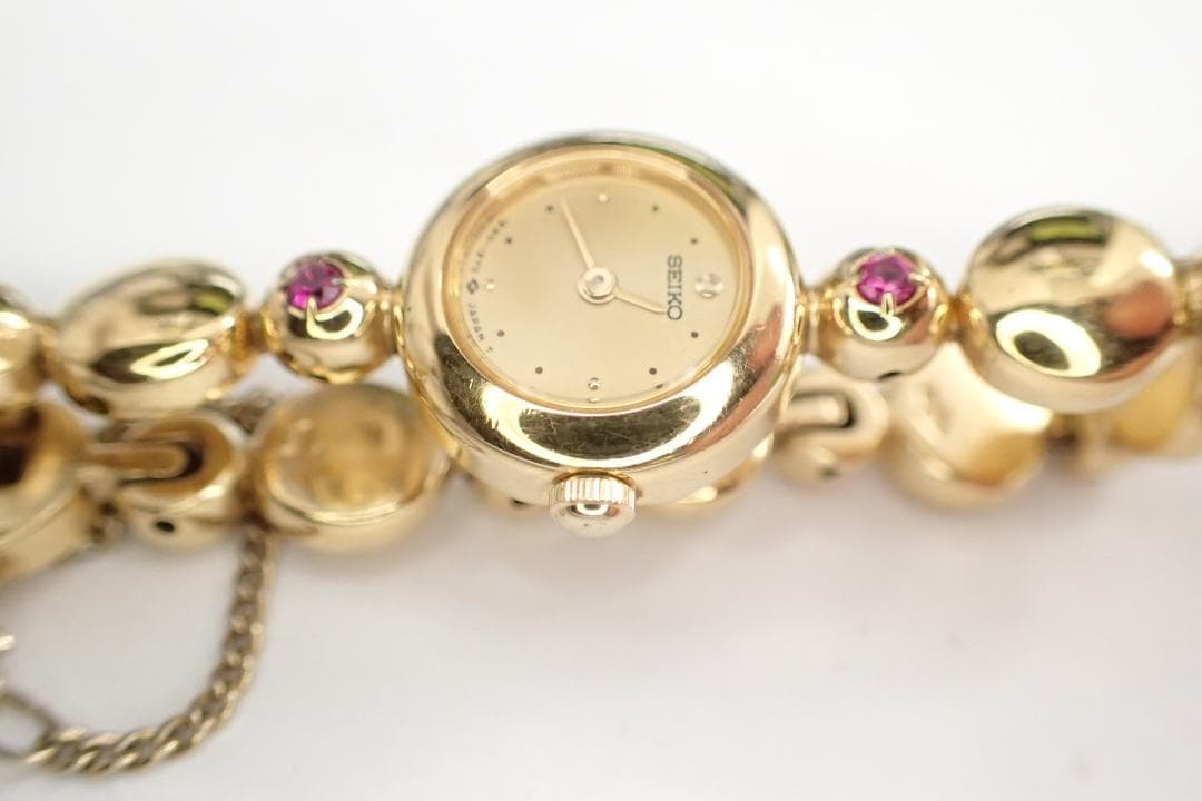 SEIKO セイコー 1E20-0420 ゴールドカラー クオーツ 腕時計