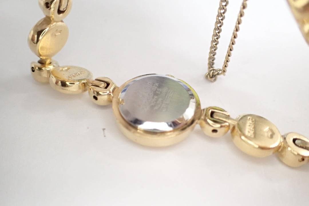 SEIKO セイコー 1E20-0420 ゴールドカラー クオーツ 腕時計