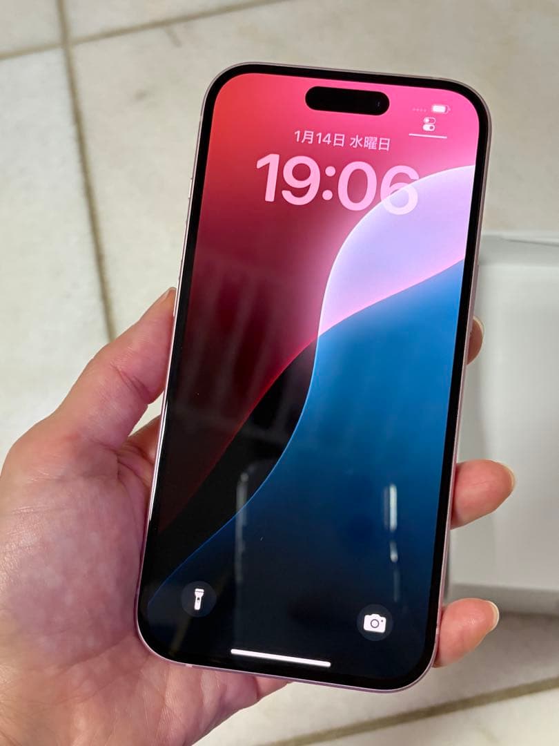 iPhone15/256GBピンク/ケース・フィルム付き