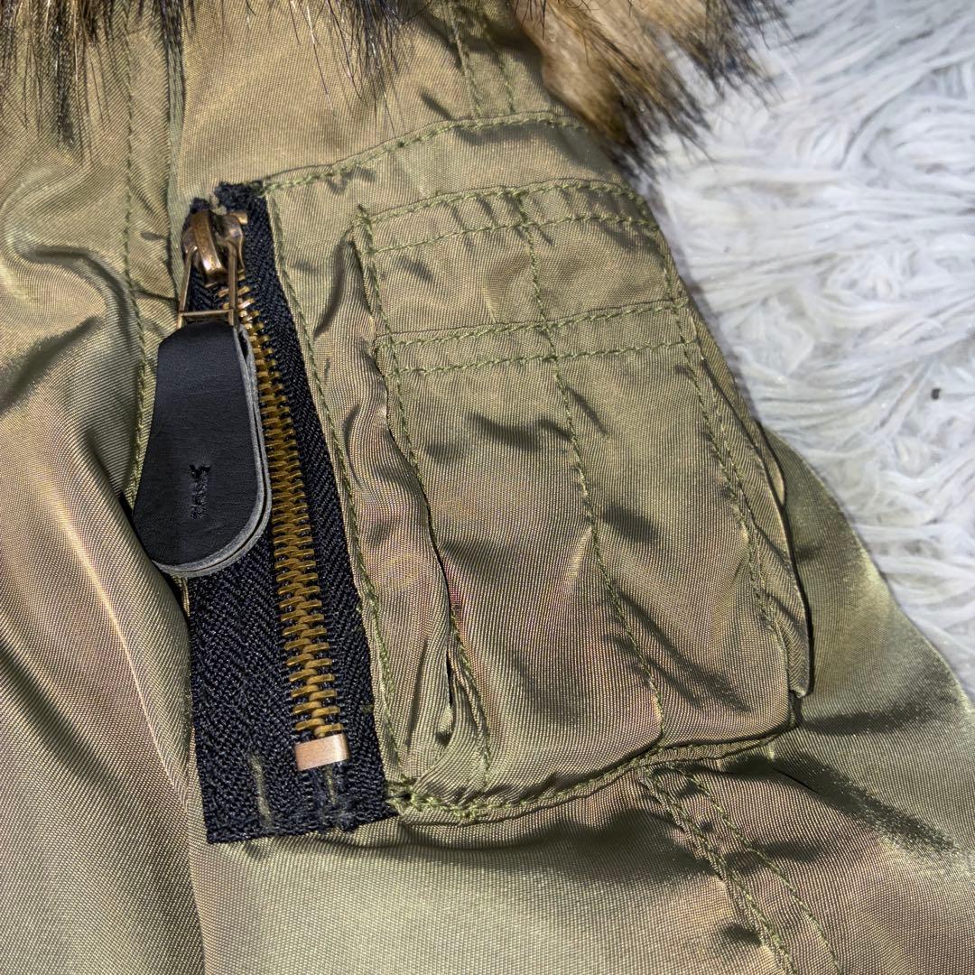 90s OLD y2k N-2B フライトジャケット ファー　短丈