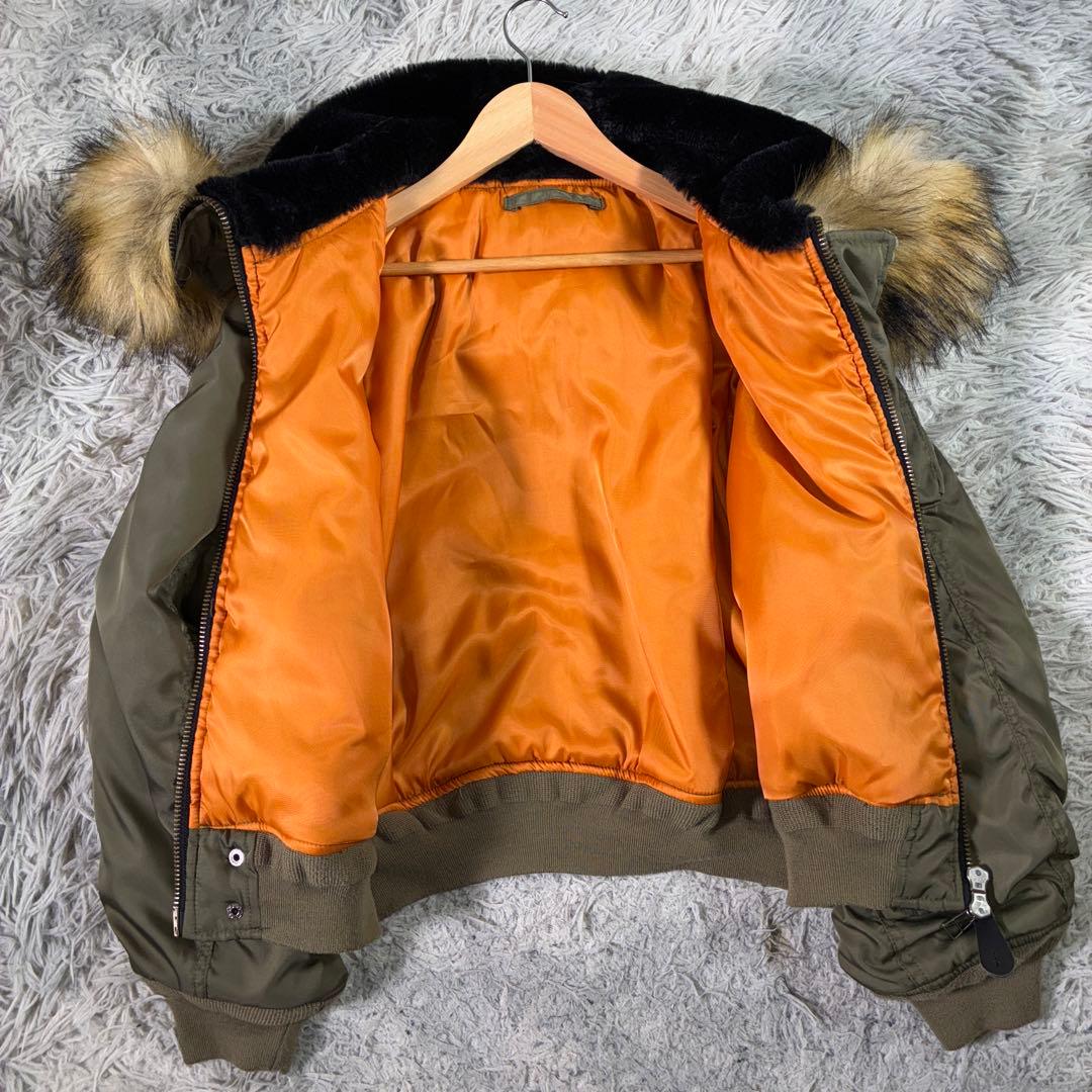 90s OLD y2k N-2B フライトジャケット ファー　短丈