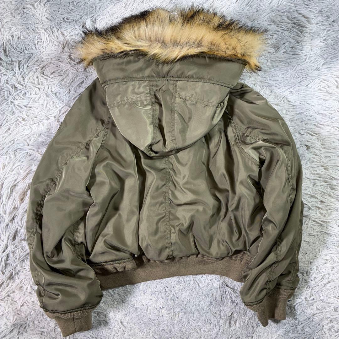 90s OLD y2k N-2B フライトジャケット ファー　短丈