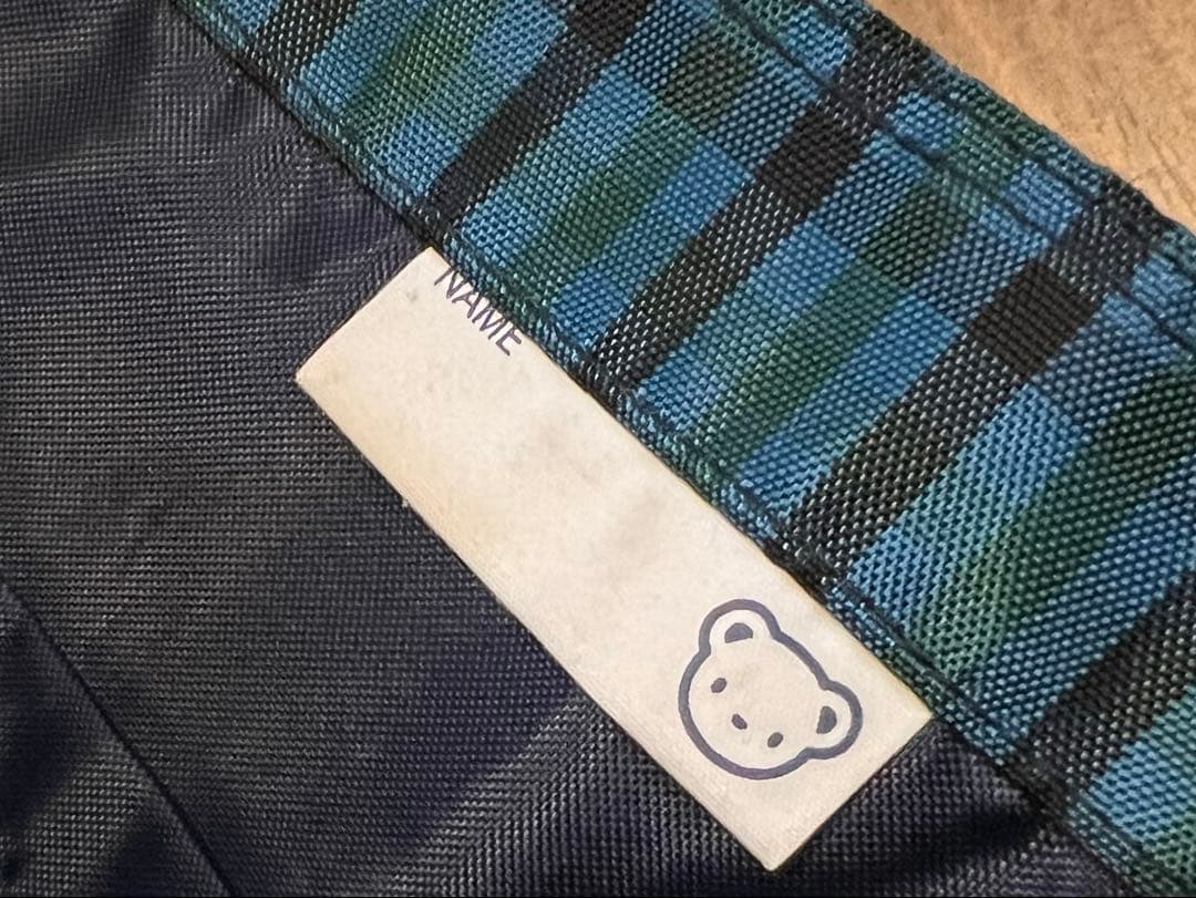 完売品　ファミリア　トートバッグ　緑チェック　美品