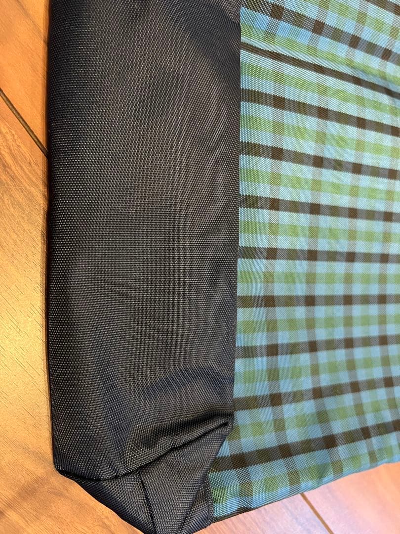 完売品　ファミリア　トートバッグ　緑チェック　美品