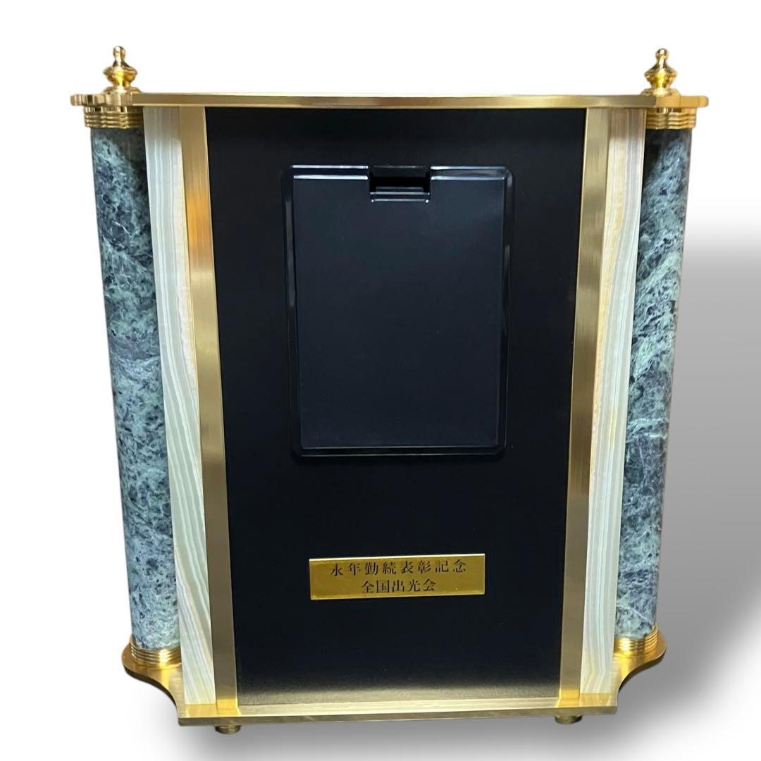 希少✨CITIZEN シチズン 大理石 高級 置き時計 4RG490 オニックス