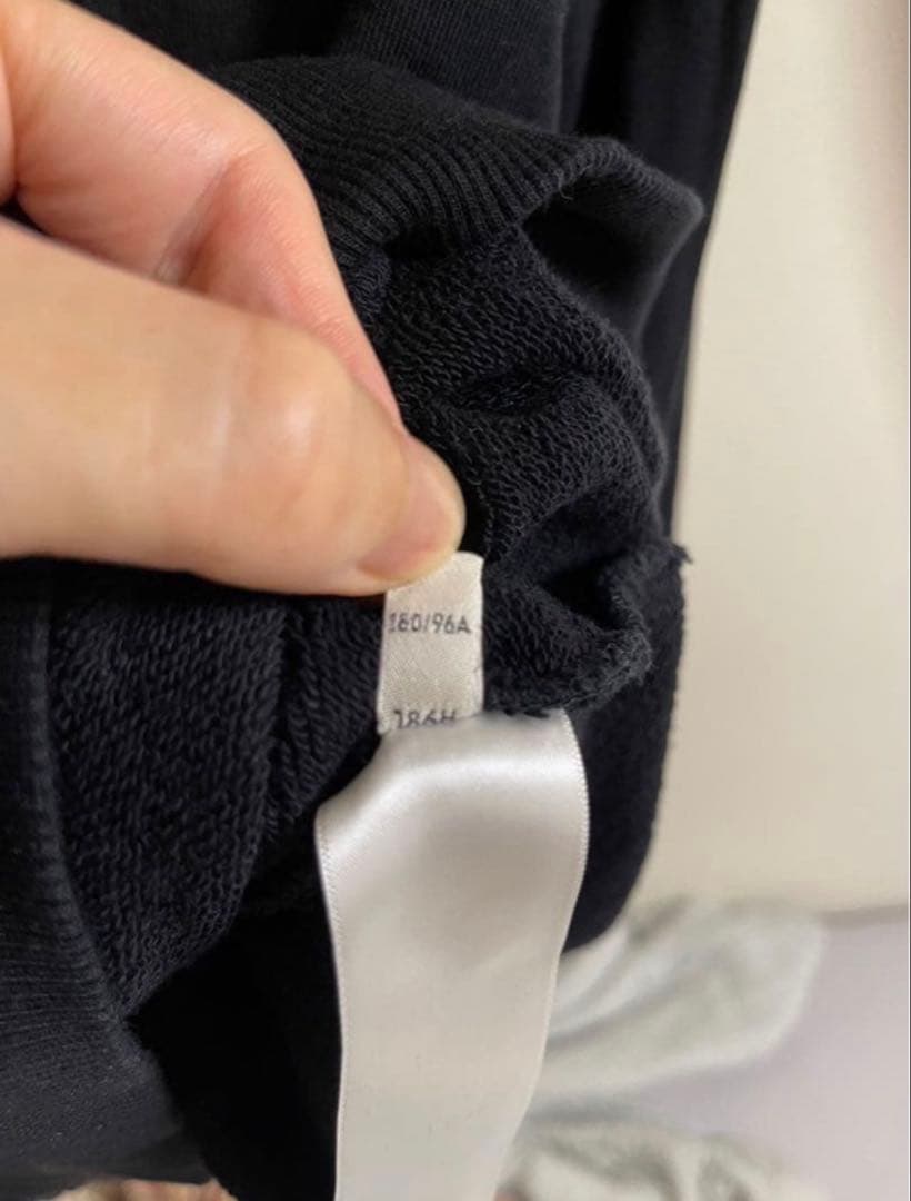 N*y様 CELINE フード付きパーカー 黒 コットン　XL