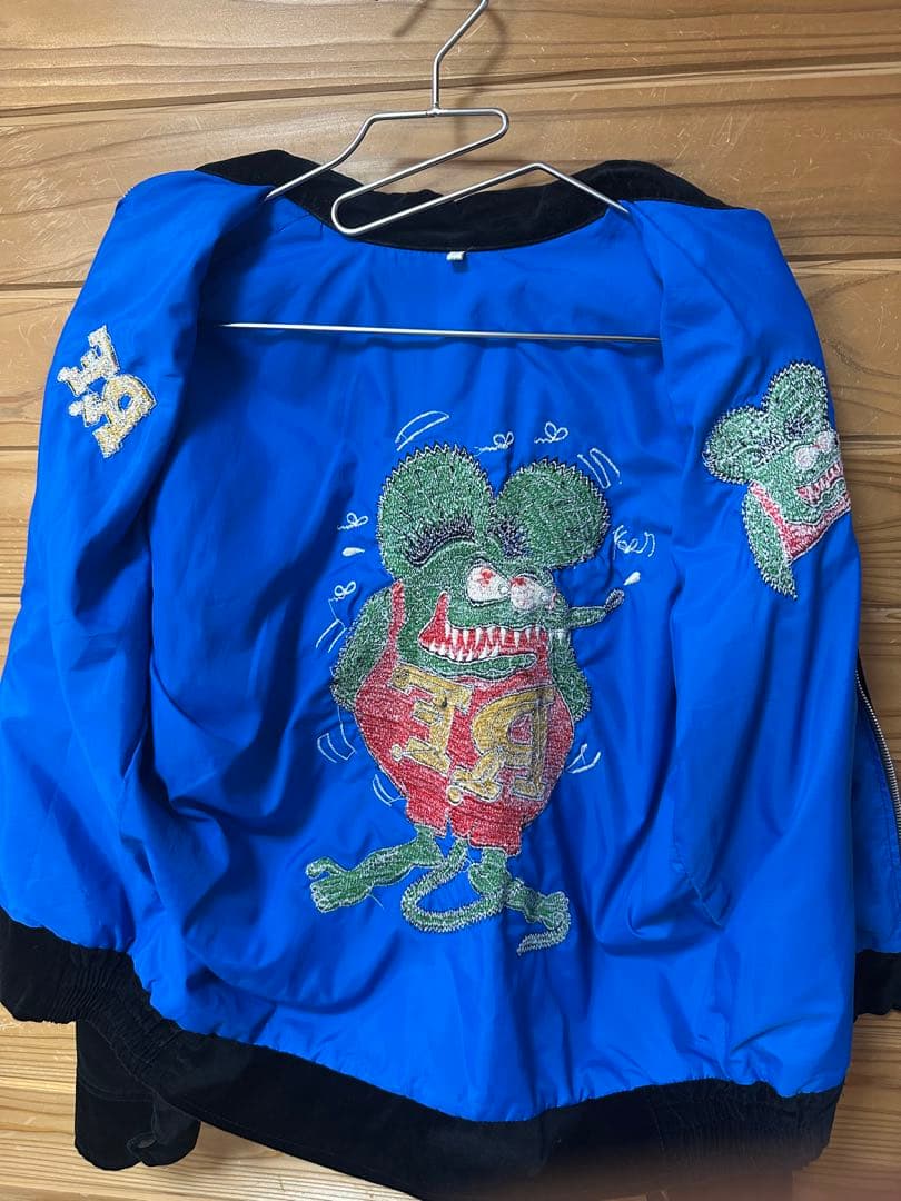 Rat Finkラットフィンク スーベニアジャケット スカジャン 別珍 刺繍