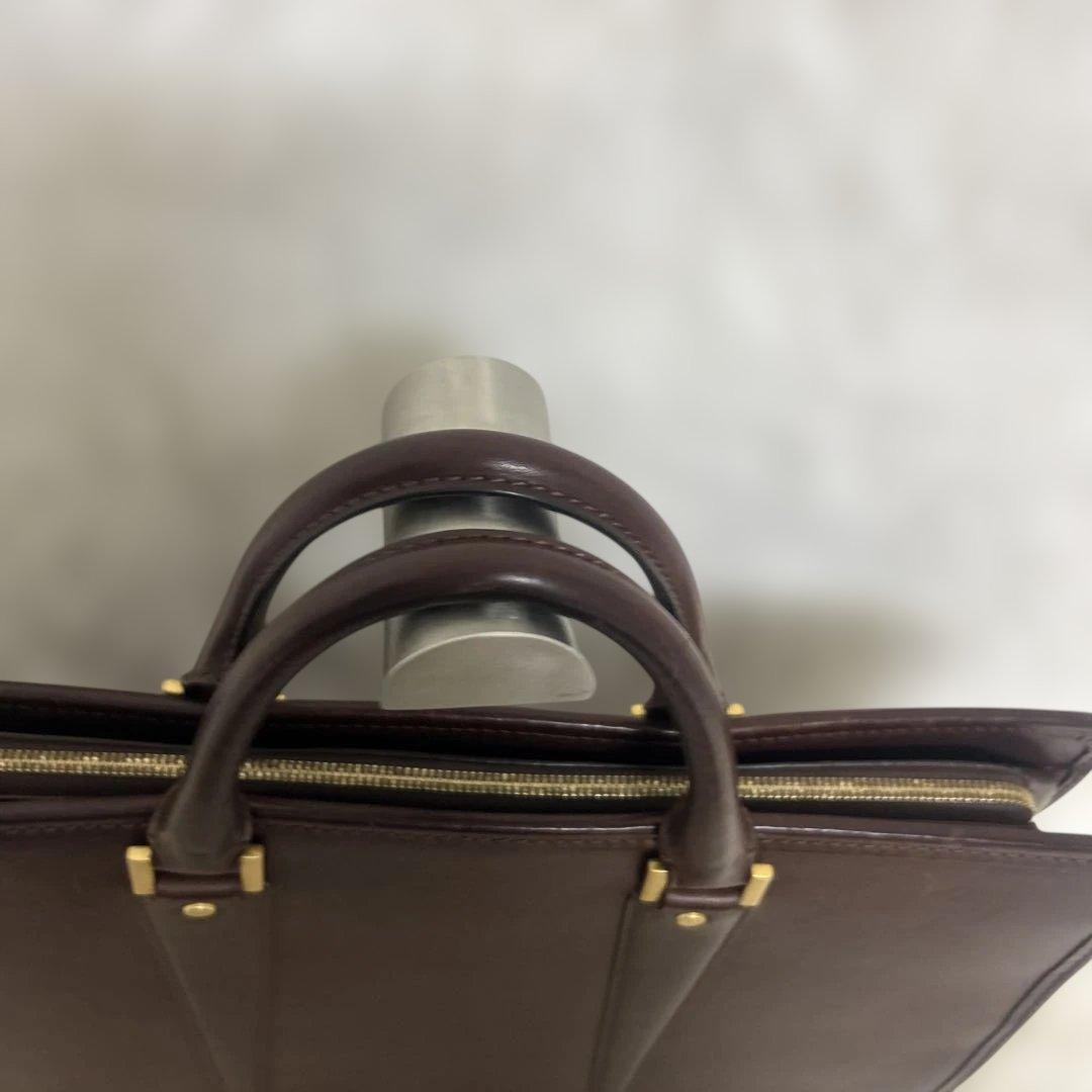 【美品】大峡製鞄　ビジネスバッグ　ブリーフケース　A4収納可能　ブラウン
