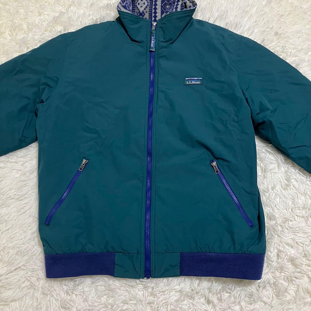 L.L.Bean Warm Up Jacket 総柄 グリーン M