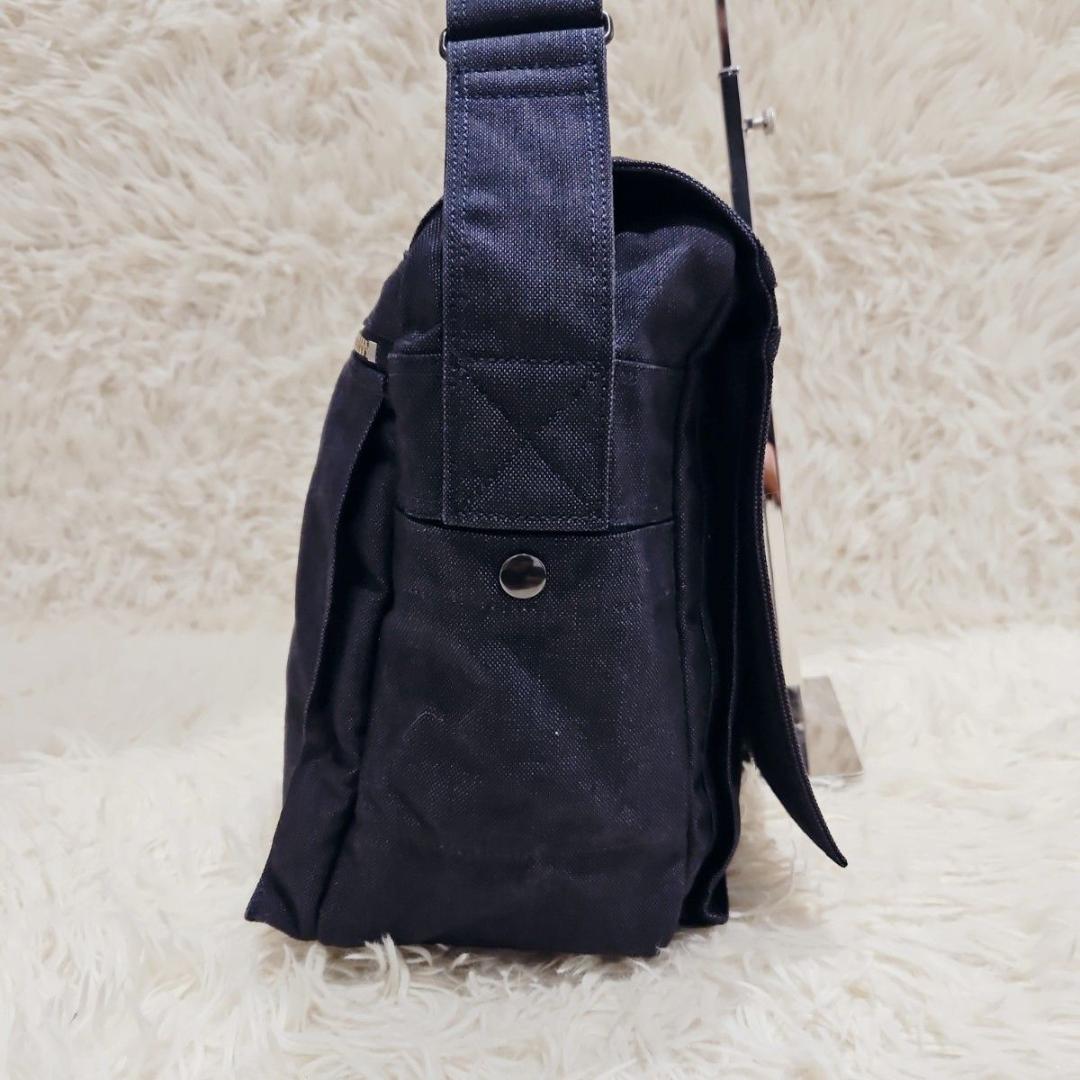 未使用級 ポータースモーキー ショルダーバッグ メッセンジャーバッグ ネイビー