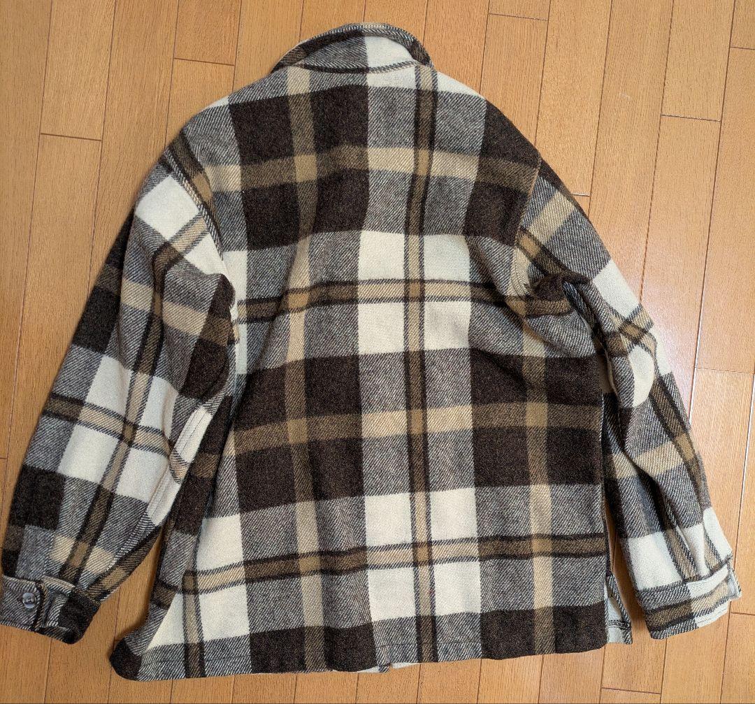 h*3様 Woolrich　ウールリッチ　シャツジャケット　ベージュ×ブラウン