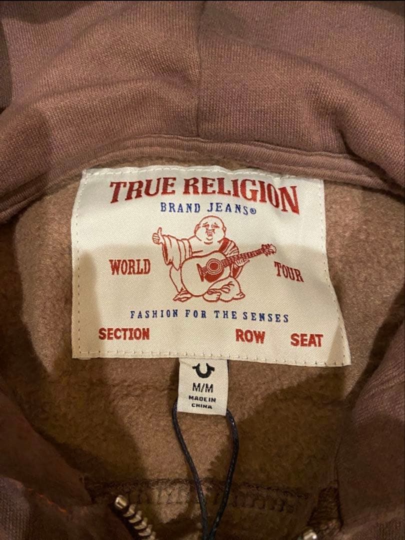 TRUE RELIGION ブラウン フード付きパーカー　※最終値下げ
