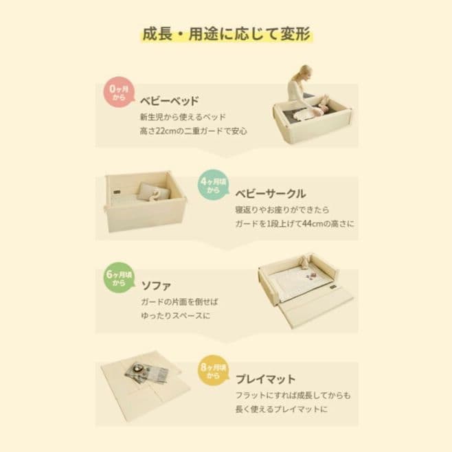 GGUMBI ベビーサークルマット ベビーベッド
