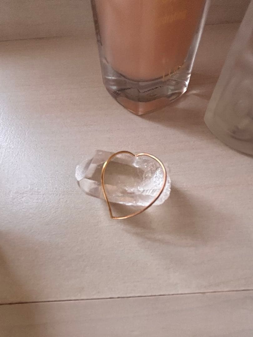ハート型　k18 リング