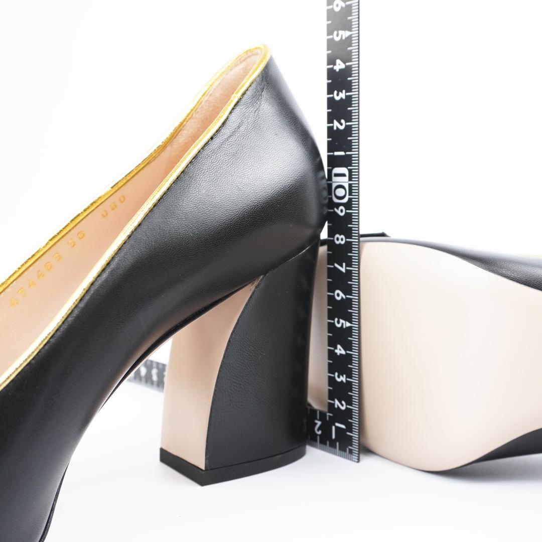 24cm レア Gucci パンプス IT38 パール BEE　新品保存品