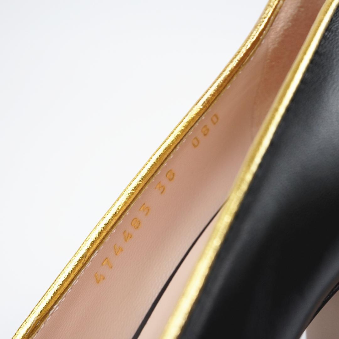 24cm レア Gucci パンプス IT38 パール BEE　新品保存品