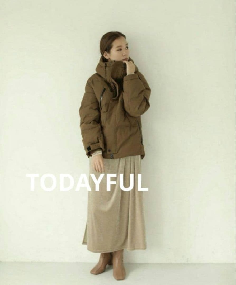 売切価格☆トゥディフル TODAYFUL フーディーダウンジャケット 38
