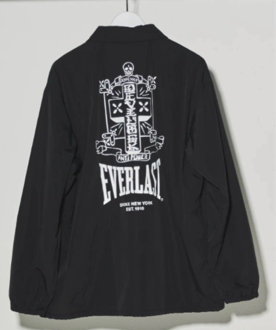 Everlast Devilock コーチジャケット ナイロンジャケット 黒