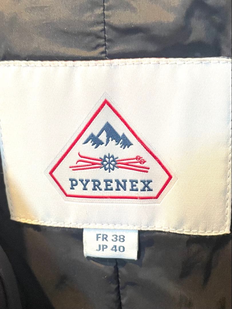 ピレネックス PYRENE GRENOBLE FUR ダウンコート38 黒