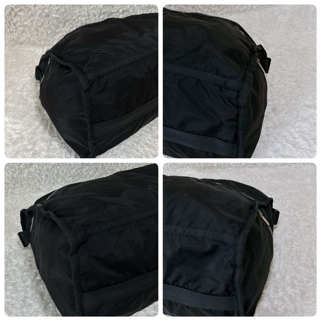 レスポートサック　ボストンバック　２WAY　ハンドバック　鍵付き　ブラック