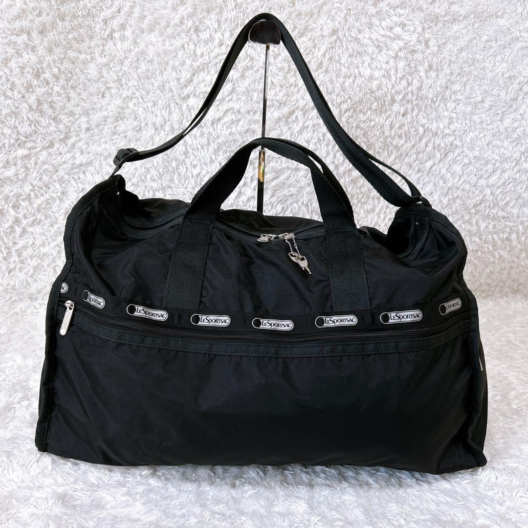 レスポートサック　ボストンバック　２WAY　ハンドバック　鍵付き　ブラック