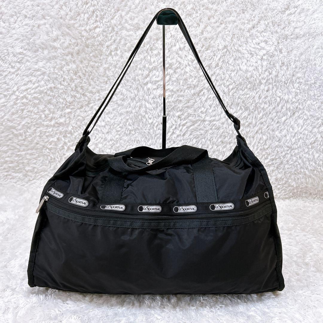 レスポートサック　ボストンバック　２WAY　ハンドバック　鍵付き　ブラック