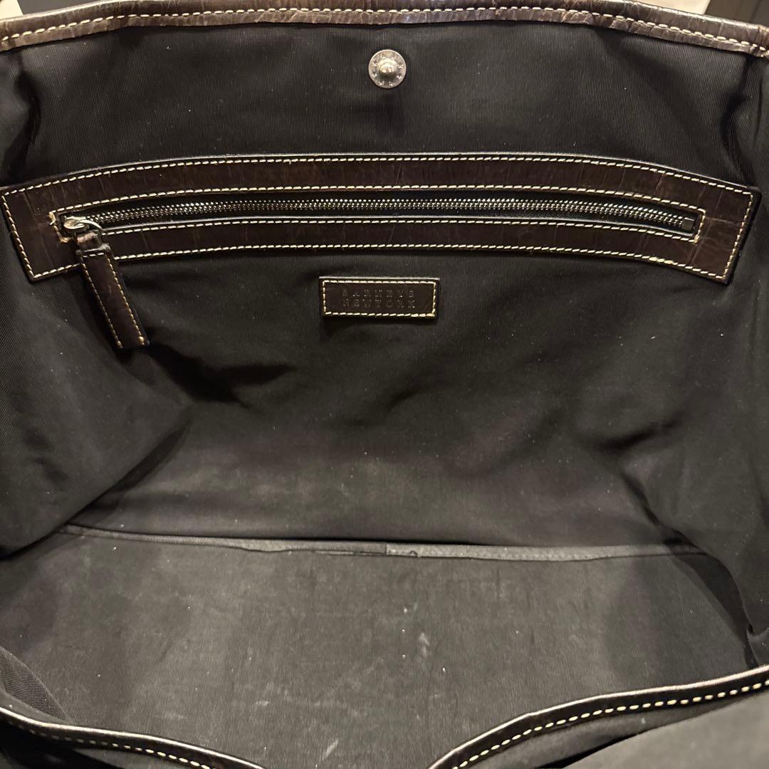 5,000円値下げ！バーニーズニューヨーク トートバッグ クロコ型押し ブラウン