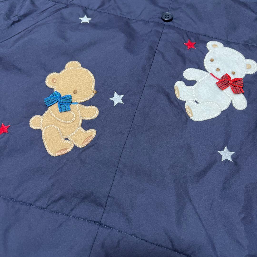 familiarファミリア　3wayブランケット　抱っこ紐　防寒　ベビーカー　紺